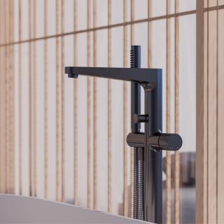 Напольный смеситель для ванны Omnires Contour антрацит CT8033AT